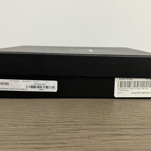 SAINT LAURENT Black Monogramme Envelope Chain Wallet Bag - Picture 4 of 15